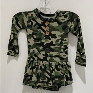 Posh peanut twirl skirt bodysuit cadet 3-6 months